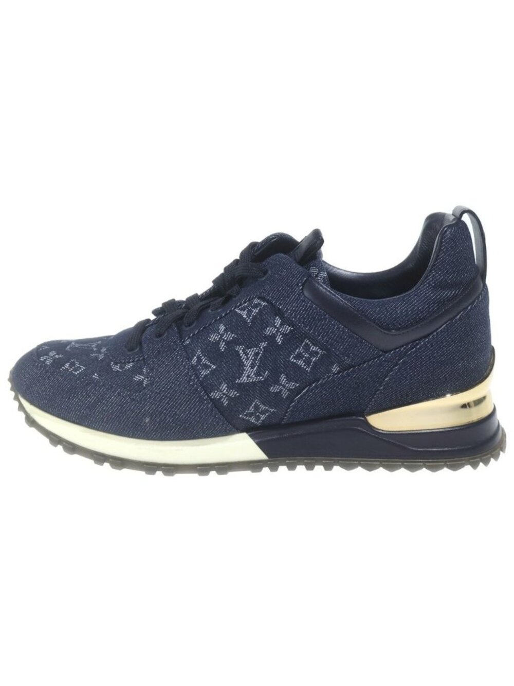 Louis Vuitton Monogram Denim Run Away Line Low-Cut Sneakers Blue